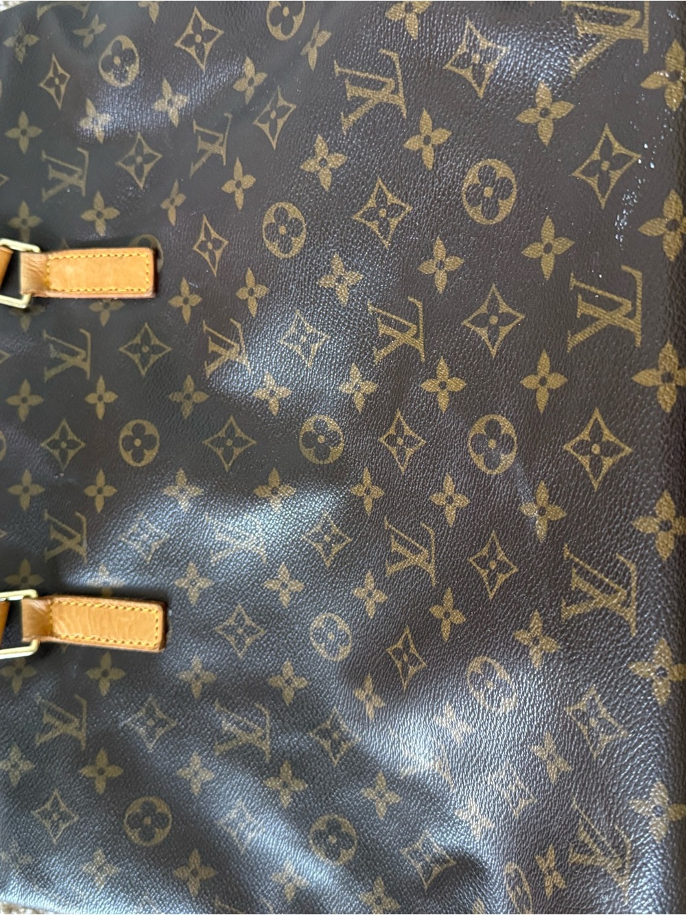 Louis Vuitton Brown Monogram Tote Bag - Picture 10 of 13